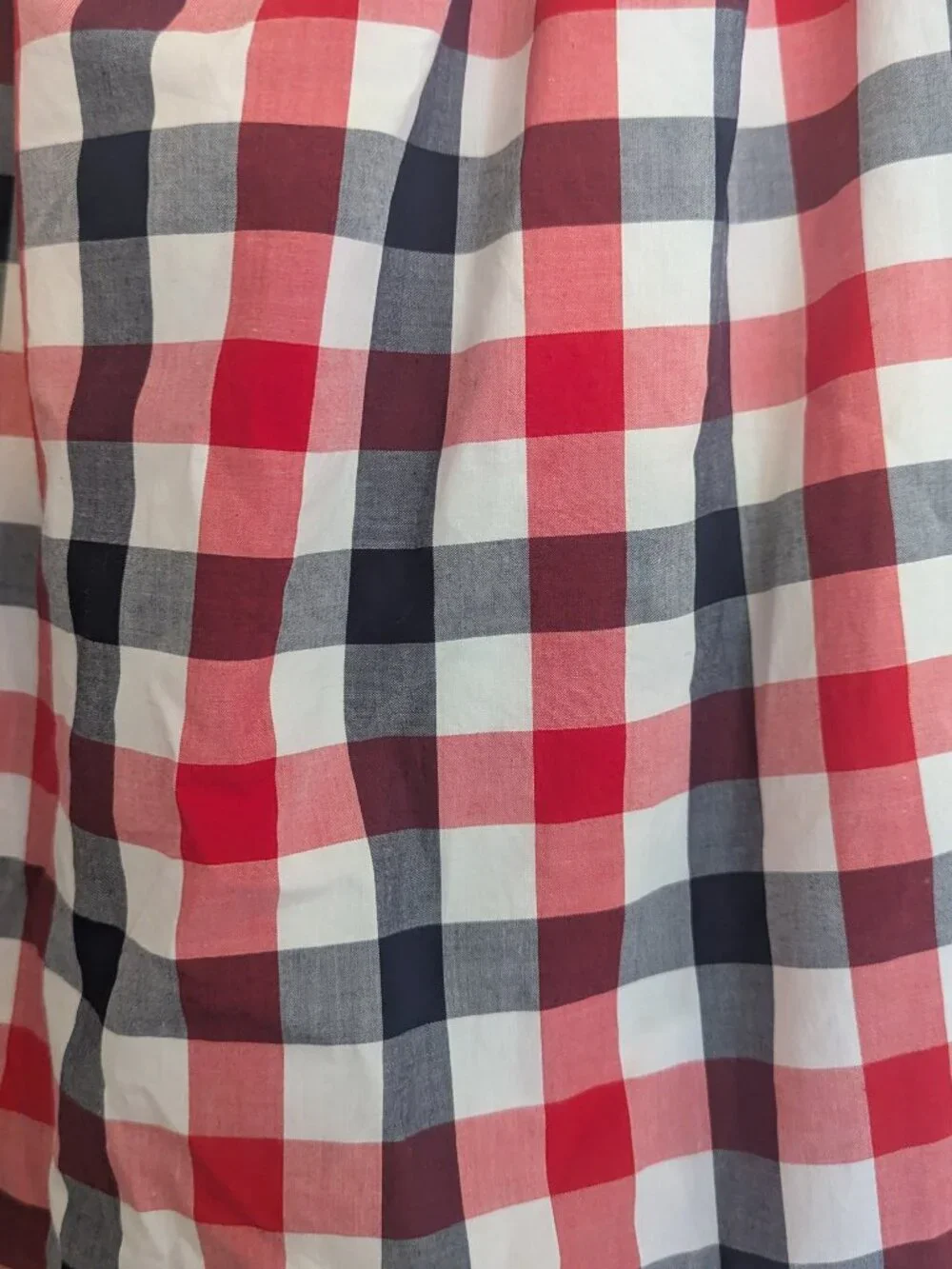 NWT Tommy Bahama Gingham Checkered Patriotic Red White Blue Lined‎ Sundress-4T